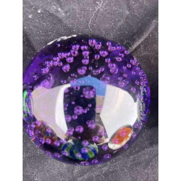 Lot of 6 Vintage / Antique Glass Paperweight art abstract, bubble - Picture 6 of 9